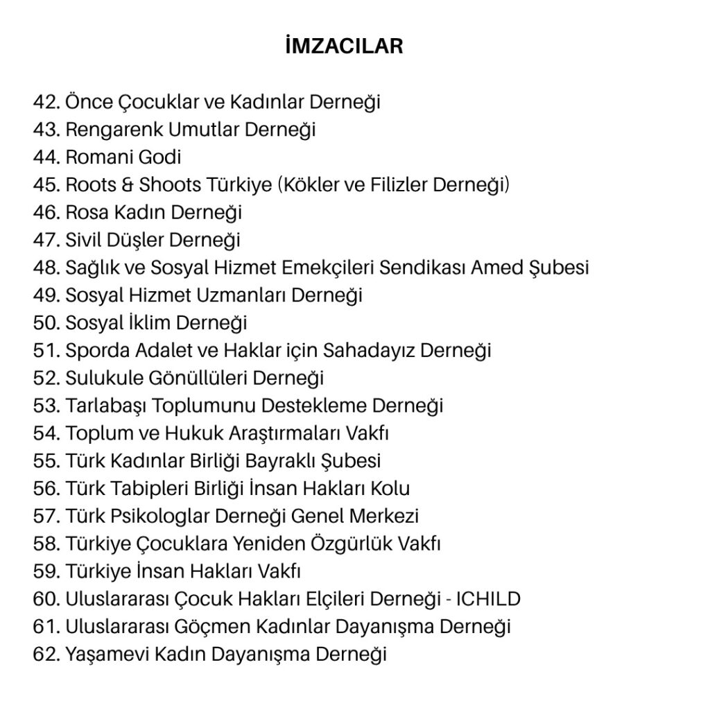 Çocuklar İçin Adalet basın açıklaması, sayfa 6